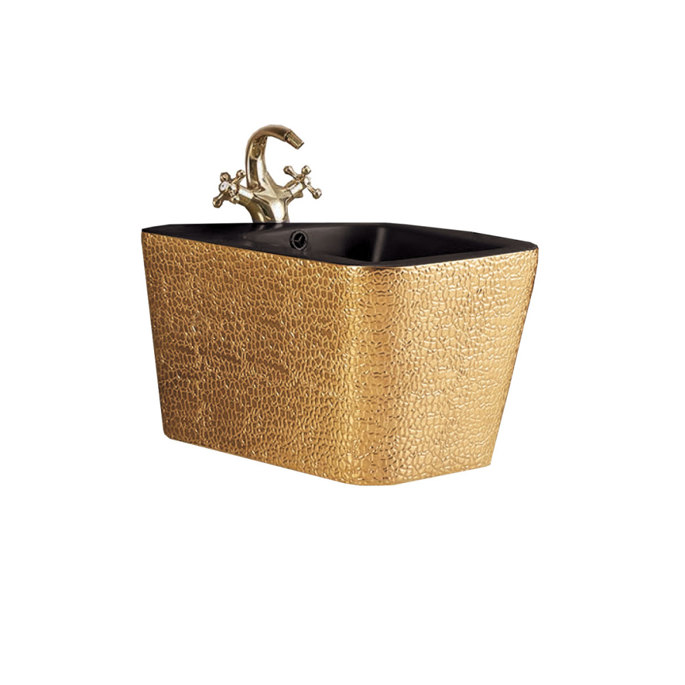 Фото Подвесное биде Vincea Q-Line (VB1-12G1B) золото/черный