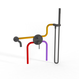 Фото Комплект на 2 потребителя Paini Cox 78PZSET26911BATH черный