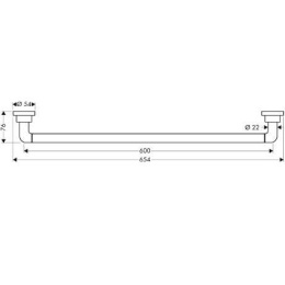 Hansgrohe Axor Citterio 41760000 Держатель для полотенец