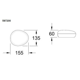 Villeroy&Boch Pure Stone 597200U9 Коробочка для косметики (серый камень)