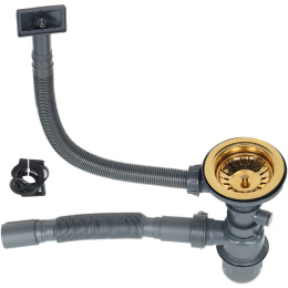 MELANA Мойка 8045 ProfLine 3,0/220 САТИН ЗОЛОТО 2-я чаша, врезная прямоугольная S8045HG