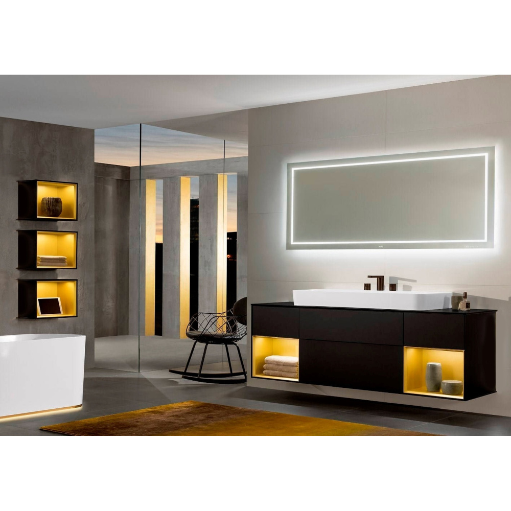 Villeroy Boch Finion F040PDMT Тумба под раковину 996х498 мм (black matt/white matt)