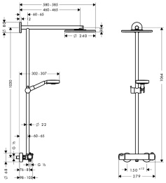 Душевая система Hansgrohe Raindance (27160000) хром