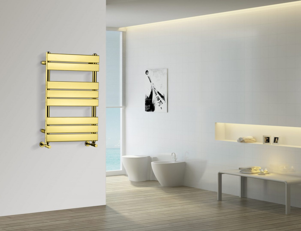 Фото Полотенцесушитель водяной Boheme Venturo (720-G) золото