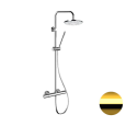 Душевая система термостатическая Remer Elegance EQ32X7MMM30DO, золото глянцевое