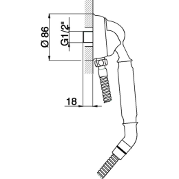 Фото Душевой гарнитур Cisal Arcana Toscana TS00303024, золото