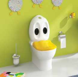 Унитаз детский утенок Creavit Ducky DC360 комплект
