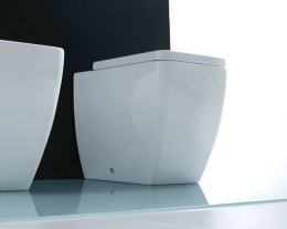 Kerasan Ego унитаз приставной 53см, белый с напольным бачком с механизмом и сиденьем на выбор