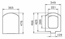 Крышка с сиденьем для унитаза Vitra Seat (124-003-009) белый