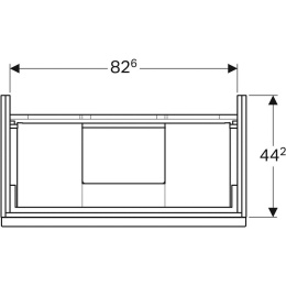 Geberit iCon 840392000 Тумба для раковины, с ящиками выдвижными