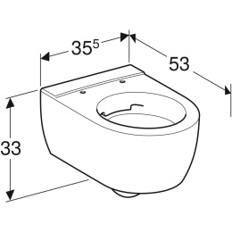 Унитаз подвесной Geberit iCon 204060000 безободковый
