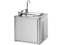 Фото Nofer 10080 Фонтан питьевой настенный с краном 415х310х305мм