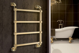 Фото Полотенцесушитель водяной Margaroli Concerto 732-4 732-4OB, высота 81 см, ширина 53 см, старая бронз