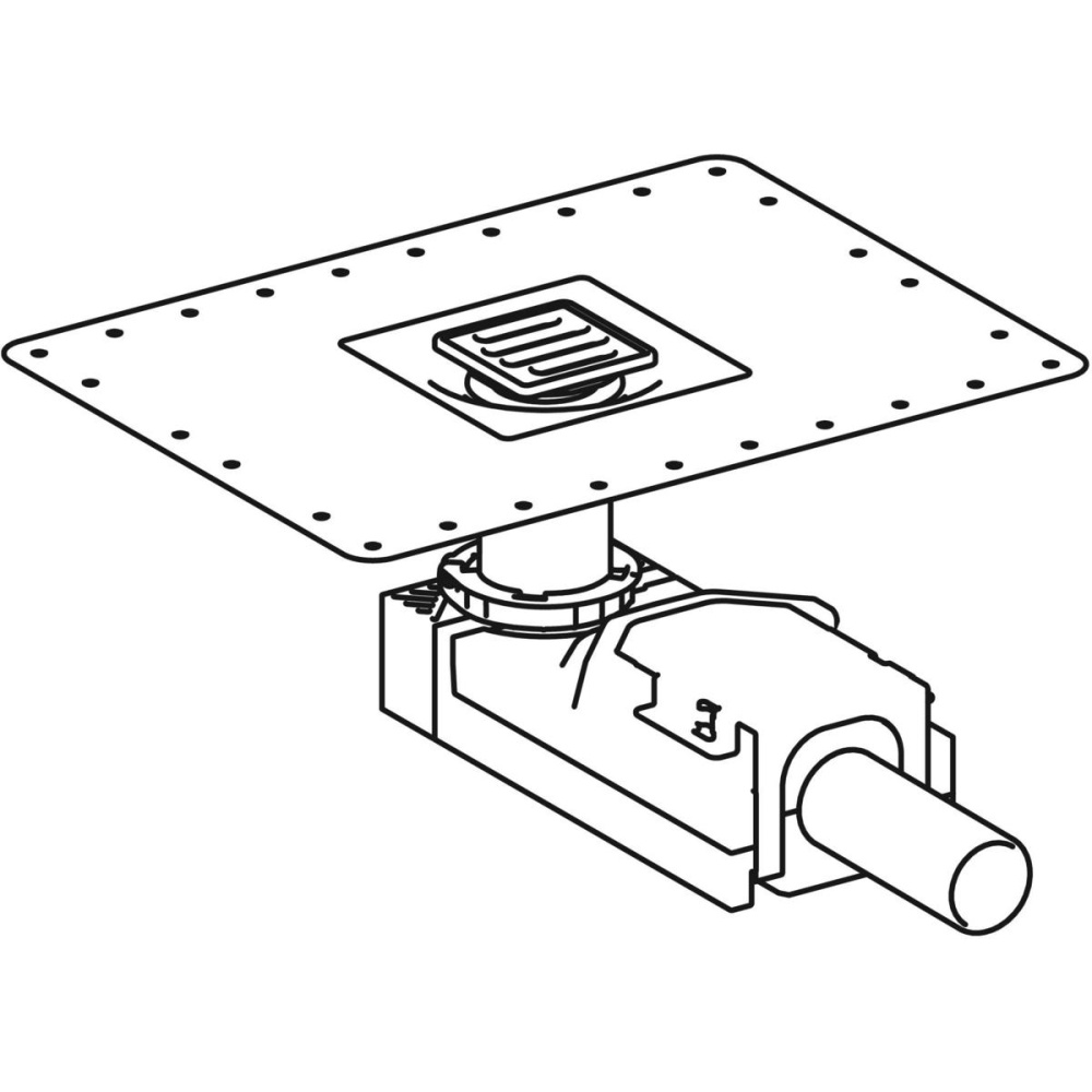 Фото Сифон для душевого трапа Geberit CleanLine (154.050.00.1) серый