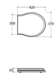 Фото Сидение с крышкой для унитаза Globo Paestum (PA149)
