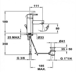 Teka Kobe 35341212 Смеситель для раковины