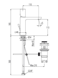Фото Смеситель для раковины Tres Loft 20010302D