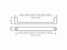 Поручень Keuco Elegance 31601010700, хром