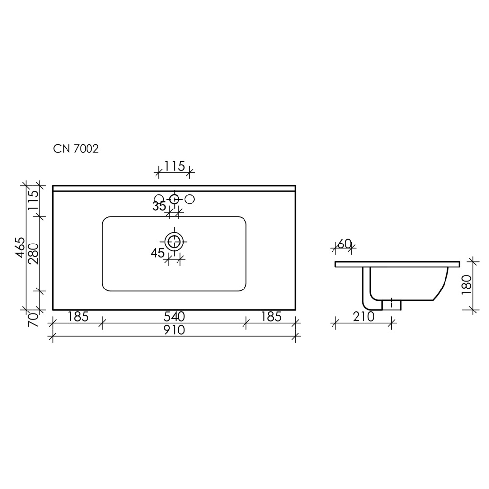 Раковина Ceramicanova Element 92 CN7002 накладная