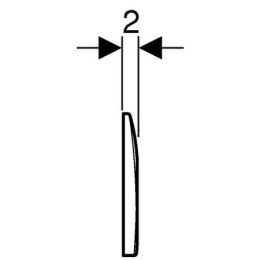 Geberit HyTronic electronic 115.826.00.1 Накладная панель для писсуара, инфракрасная электроника (не