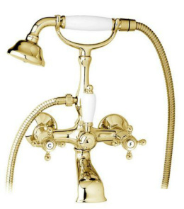 Смеситель Cezares Margot MARGOT-VDM-03/24-Bi для ванны/душа, золото