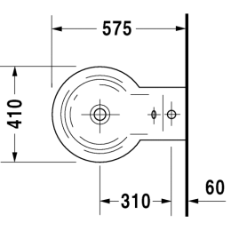 Биде подвесное Duravit Starck 1 0274150000, белый