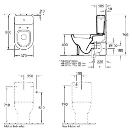Напольный унитаз Villeroy&Boch Subway 6610 10R2