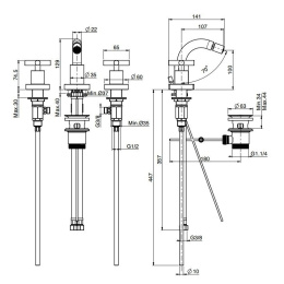 Carlo Frattini Maxima F5302WCR Смеситель для биде