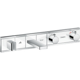 Термостатический смеситель для ванны 15359400 Hansgrohe RainSelect (белый, хром)