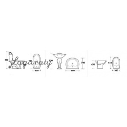 Laguraty 0301b на 68 см белый