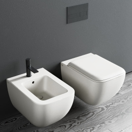 Фото  Унитаз подвесной CIELO Shui Comfort (SHCOVSK) 55*37 см, Rimless безободковый, белый