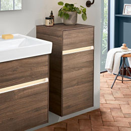 Фото Villeroy Boch Collaro C032L0VH Шкаф боковой для ванной комнаты, петли слева (Arizona Oak)