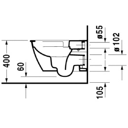 Подвесной унитаз Duravit Darling New 2557090000, белый