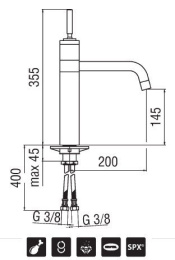 Фото NOBILI Oz T6 OZ713/T6CR Смеситель для кухни (хром)