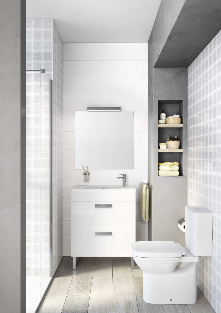 Фото Тумба под раковину Roca Debba (ZRU9302708) белый, глянцевый