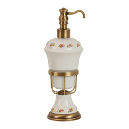 Фото Migliore Provance 17619 Дозатор жидкого мыла настольный, керамика с декором бронза