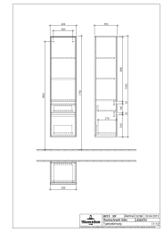 Колонна подвесная Legato B12400E8 петли слева