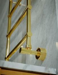 Водяной полотенцесушитель Margaroli Sole 4424704(26)GDN (золото)