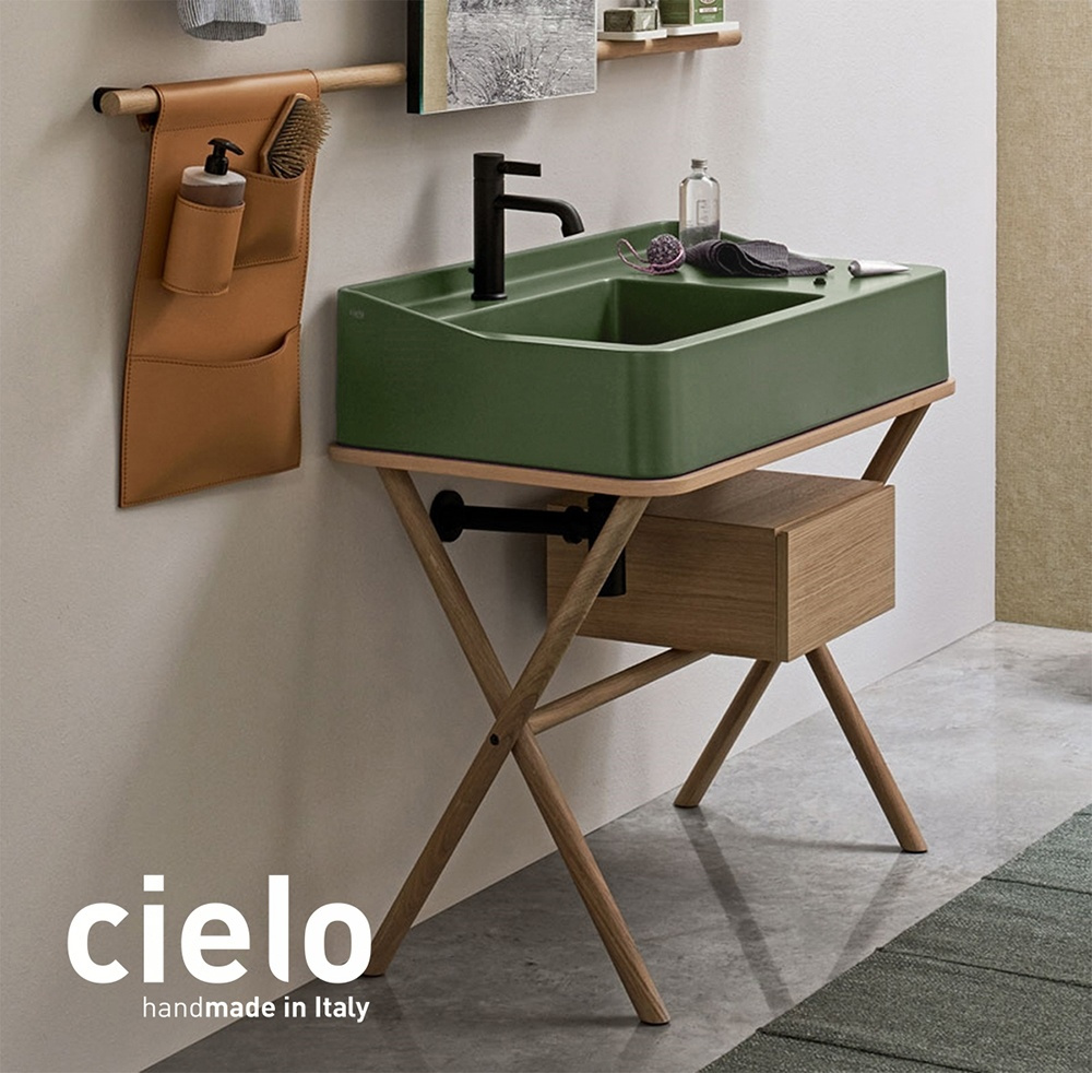 Фото Ceramica CIELO Siwa SWLA AG - Раковина для ванной комнаты 90*50 см (Agave)