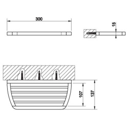 Полка для ванной Gessi Mimi (33347#031) хром