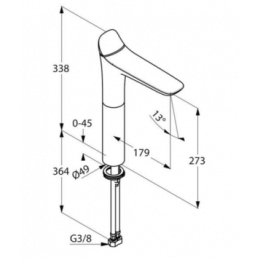 Фото Смеситель для раковины Kludi Ambienta (532980575) хром