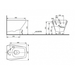 Унитаз подвесной TOTO JEWELHEX CW682EXW