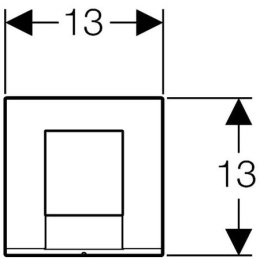 ИК привод смыва Geberit Bolero 116.022.21.1 HyTroniс для писсуара, 230B, хром.глян