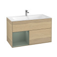 Villeroy Boch Finion F030GMPC Тумба под раковину 996х498 мм (olive matt/oak veneer)