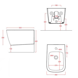 Фото Биде подвесное ArtCeram A16 (ASB001 13 00)