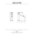 Migliore Ermitage Mini 30183 Смеситель для биде, ручка сверху латунь, хром