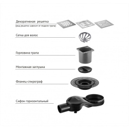 Душевой трап Berges Platz Antik 150x150 (094161) бронза
