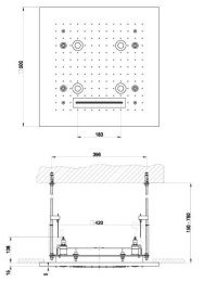 Потолочный душ Gessi Private Welness Minimali (32948#238) хром