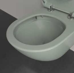 Фото Подвесной безободковый унитаз Villeroy&Boch Antao (4674T0R8) Morning Green