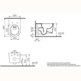Подвесной унитаз Vitra Nest (7870B403-0075) белый